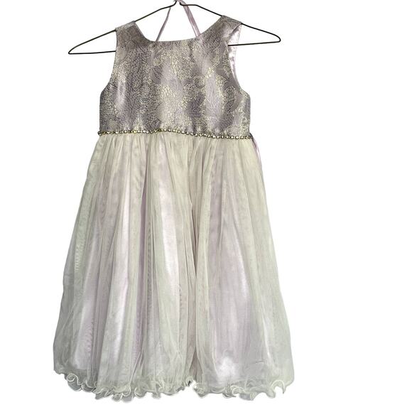 American Princess Size 5 child formal Dress lilac bling - Picture 1 of 12